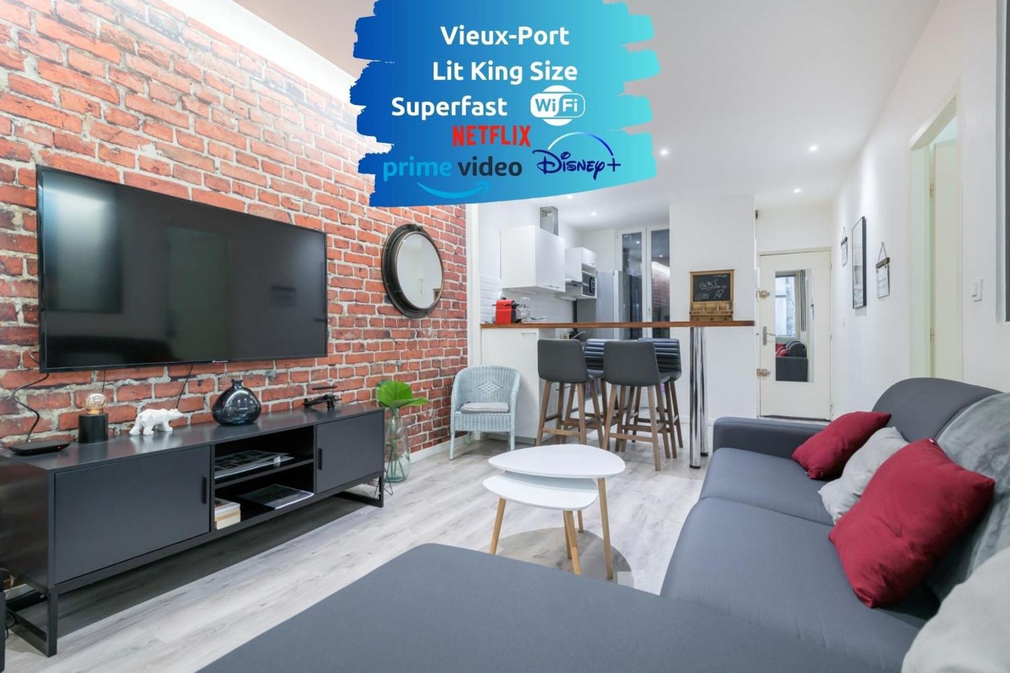 Апартаменти Sud Passion - Fada Vieux Port - Calme - Linge De Qualite - Lit King Size - Fibre Марсель Екстер'єр фото
